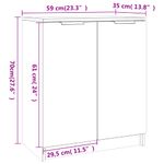 Casa si Gradina - Mobilier - Organizare si depozitare - Organizator incaltaminte - Pantofar, negru, 59x35x70 cm, lemn compozit - Infinity.ro