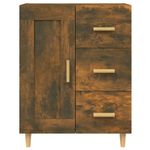 Casa si Gradina - Mobilier - Comode si corpuri - Comode - Servanta, stejar fumuriu, 69,5x34x90 cm, lemn compozit - Infinity.ro