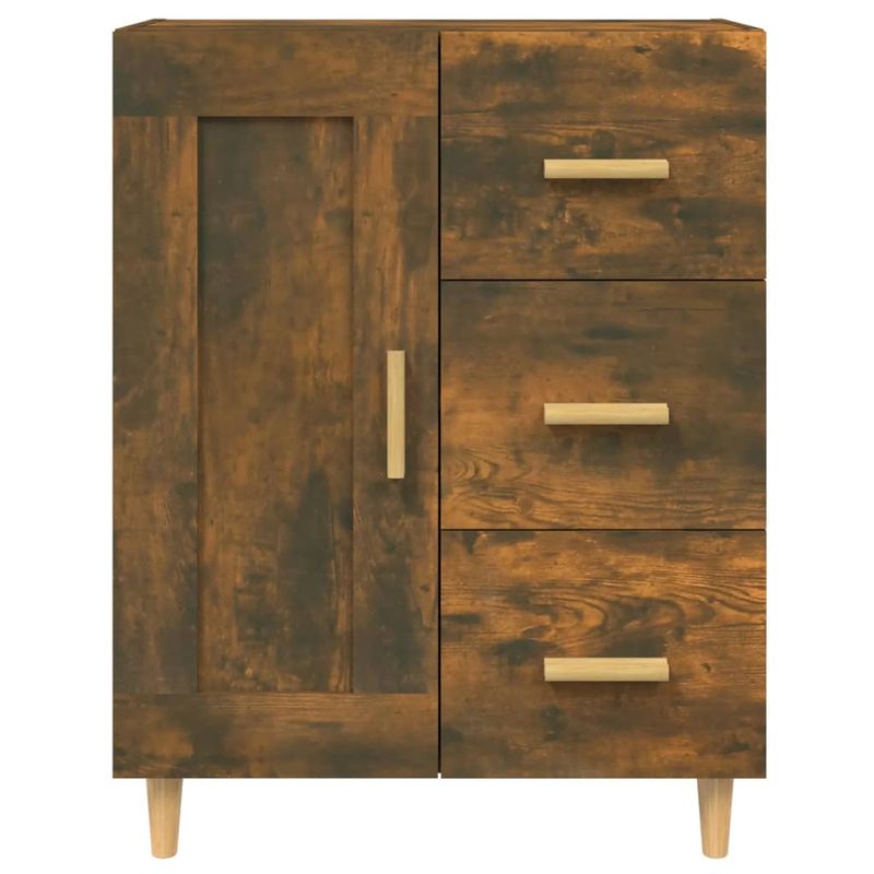 Casa si Gradina - Mobilier - Comode si corpuri - Comode - Servanta, stejar fumuriu, 69,5x34x90 cm, lemn compozit - Infinity.ro