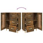 Casa si Gradina - Mobilier - Comode si corpuri - Comode - Servanta, stejar fumuriu, 69,5x34x90 cm, lemn compozit - Infinity.ro