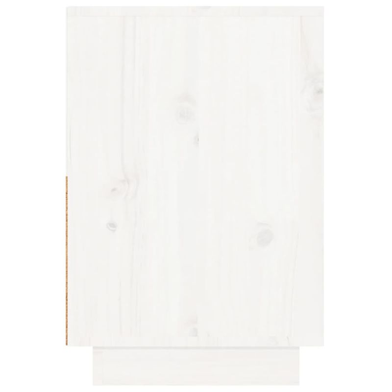 Casa si Gradina - Mobilier - Comode si corpuri - Noptiere - Noptiere, 2 buc., alb, 60x34x51 cm, lemn masiv de pin - Infinity.ro