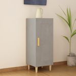 Casa si Gradina - Mobilier - Comode si corpuri - Comode - Servanta, gri beton, 34,5x34x90 cm, lemn compozit - Infinity.ro