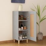 Casa si Gradina - Mobilier - Comode si corpuri - Comode - Servanta, gri beton, 34,5x34x90 cm, lemn compozit - Infinity.ro