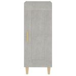 Casa si Gradina - Mobilier - Comode si corpuri - Comode - Servanta, gri beton, 34,5x34x90 cm, lemn compozit - Infinity.ro