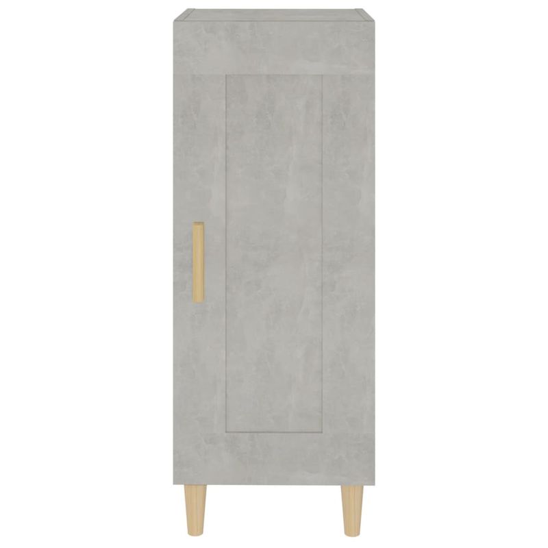 Casa si Gradina - Mobilier - Comode si corpuri - Comode - Servanta, gri beton, 34,5x34x90 cm, lemn compozit - Infinity.ro