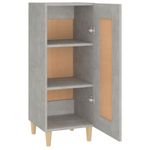 Casa si Gradina - Mobilier - Comode si corpuri - Comode - Servanta, gri beton, 34,5x34x90 cm, lemn compozit - Infinity.ro