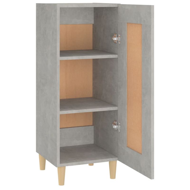 Casa si Gradina - Mobilier - Comode si corpuri - Comode - Servanta, gri beton, 34,5x34x90 cm, lemn compozit - Infinity.ro