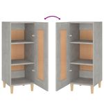 Casa si Gradina - Mobilier - Comode si corpuri - Comode - Servanta, gri beton, 34,5x34x90 cm, lemn compozit - Infinity.ro