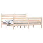 Casa si Gradina - Mobilier - Paturi si accesorii - Paturi - Cadru de pat mic single, 200x200 cm, lemn masiv de pin - Infinity.ro