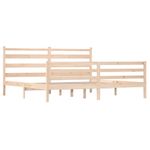 Casa si Gradina - Mobilier - Paturi si accesorii - Paturi - Cadru de pat mic single, 200x200 cm, lemn masiv de pin - Infinity.ro