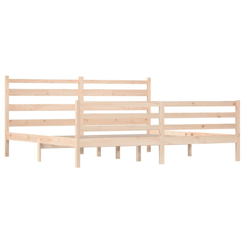 Casa si Gradina - Mobilier - Paturi si accesorii - Paturi - Cadru de pat mic single, 200x200 cm, lemn masiv de pin - Infinity.ro