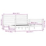 Casa si Gradina - Mobilier - Paturi si accesorii - Paturi - Cadru de pat mic single, 200x200 cm, lemn masiv de pin - Infinity.ro