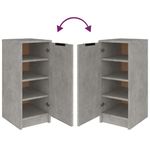 Casa si Gradina - Mobilier - Organizare si depozitare - Organizator incaltaminte - Pantofar, gri beton, 30x35x70 cm, lemn compozit - Infinity.ro
