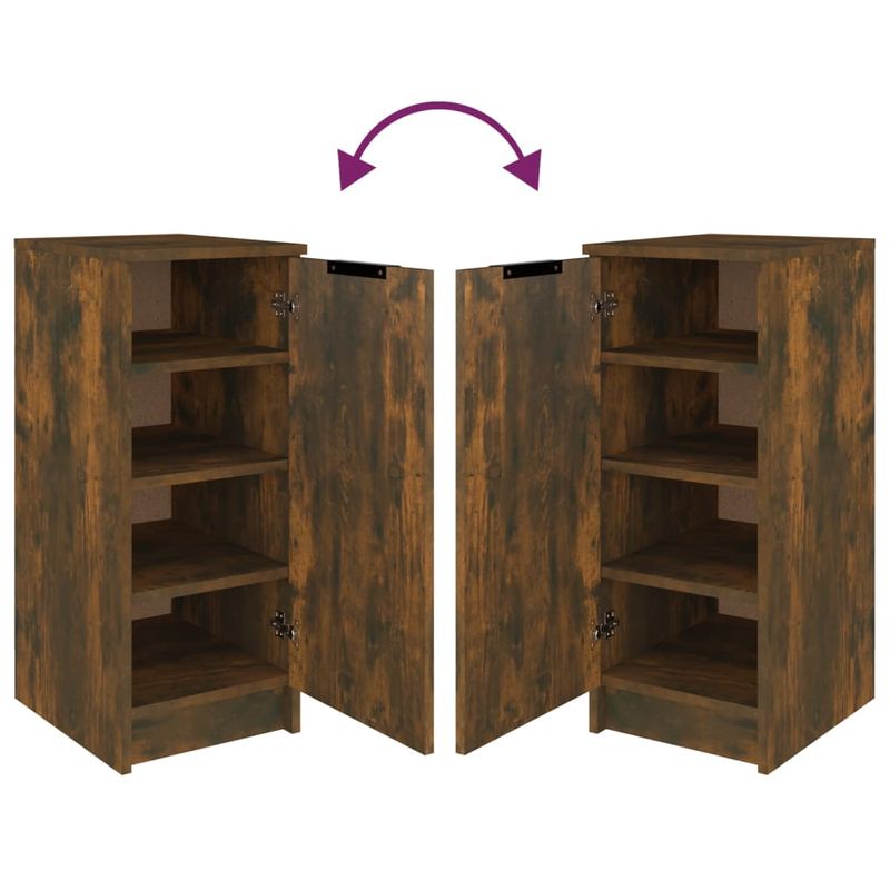 Casa si Gradina - Mobilier - Organizare si depozitare - Organizator incaltaminte - Pantofar, stejar fumuriu, 30x35x70 cm, lemn compozit - Infinity.ro