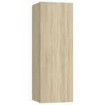 Casa si Gradina - Mobilier - Seturi de mobilier - Seturi living - Set dulap TV, 4 piese, stejar sonoma, lemn prelucrat - Infinity.ro