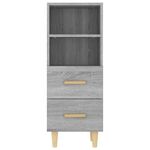 Casa si Gradina - Mobilier - Comode si corpuri - Comode - Servanta, gri sonoma, 34,5x34x90 cm, lemn compozit - Infinity.ro