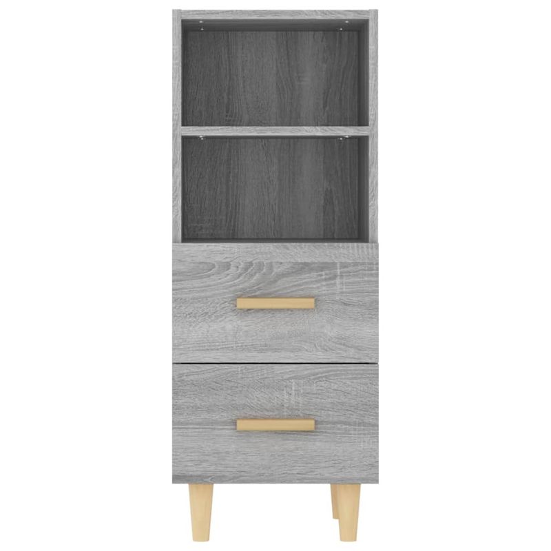 Casa si Gradina - Mobilier - Comode si corpuri - Comode - Servanta, gri sonoma, 34,5x34x90 cm, lemn compozit - Infinity.ro