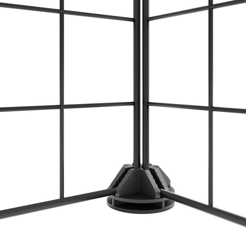 Petshop - Accesorii petshop - Culcusuri si custi - Custi interior si exterior - Cusca animale de companie cu usa 36 panouri negru 35x35 cm otel - Infinity.ro