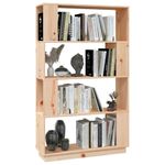 Casa si Gradina - Mobilier - Biblioteci si rafturi - Biblioteci - Biblioteca/Separator camera, 80x25x132 cm lemn masiv pin - Infinity.ro