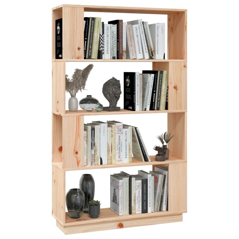Casa si Gradina - Mobilier - Biblioteci si rafturi - Biblioteci - Biblioteca/Separator camera, 80x25x132 cm lemn masiv pin - Infinity.ro