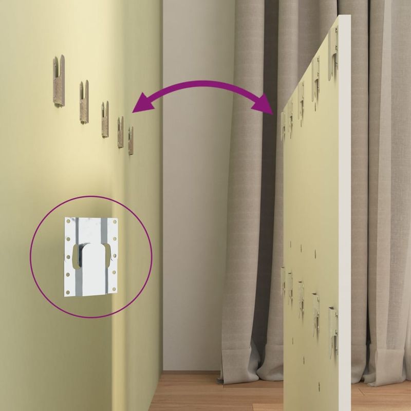 Casa si Gradina - Mobilier - Paturi si accesorii - Accesorii paturi - Tablie de pat, alb, 120x1,5x80 cm, lemn prelucrat - Infinity.ro