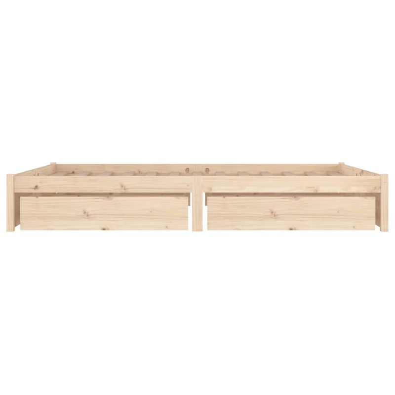 Casa si Gradina - Mobilier - Paturi si accesorii - Paturi - Cadru de pat cu sertare Small Double, 200x200 cm - Infinity.ro