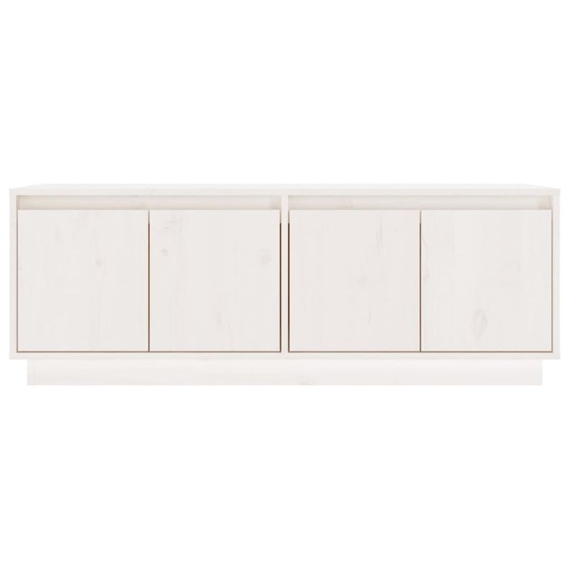 Casa si Gradina - Mobilier - Comode si corpuri - Comode - Comoda TV, alb, 110x34x40 cm, lemn masiv de pin - Infinity.ro