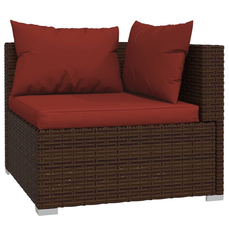 Casa si Gradina - Gradina si terasa - Mobilier exterior - Seturi mobila gradina - Canapea cu 4 piese, maro, poliratan - Infinity.ro