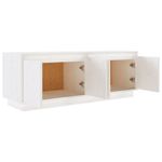 Casa si Gradina - Mobilier - Comode si corpuri - Comode - Comoda TV, alb, 110x34x40 cm, lemn masiv de pin - Infinity.ro