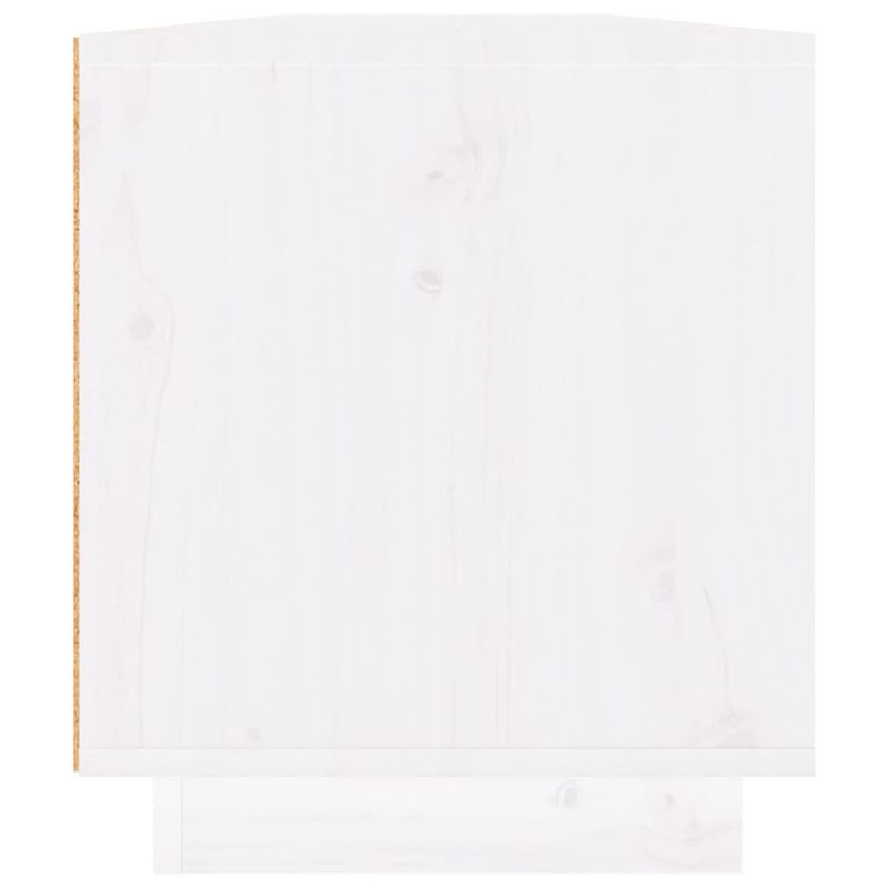 Casa si Gradina - Mobilier - Comode si corpuri - Comode - Comoda TV, alb, 110x34x40 cm, lemn masiv de pin - Infinity.ro