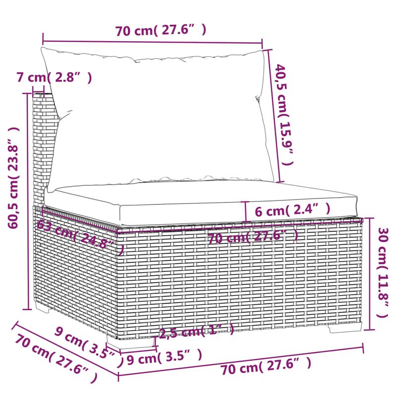 Casa si Gradina - Gradina si terasa - Mobilier exterior - Seturi mobila gradina - Canapea cu 4 piese, maro, poliratan - Infinity.ro