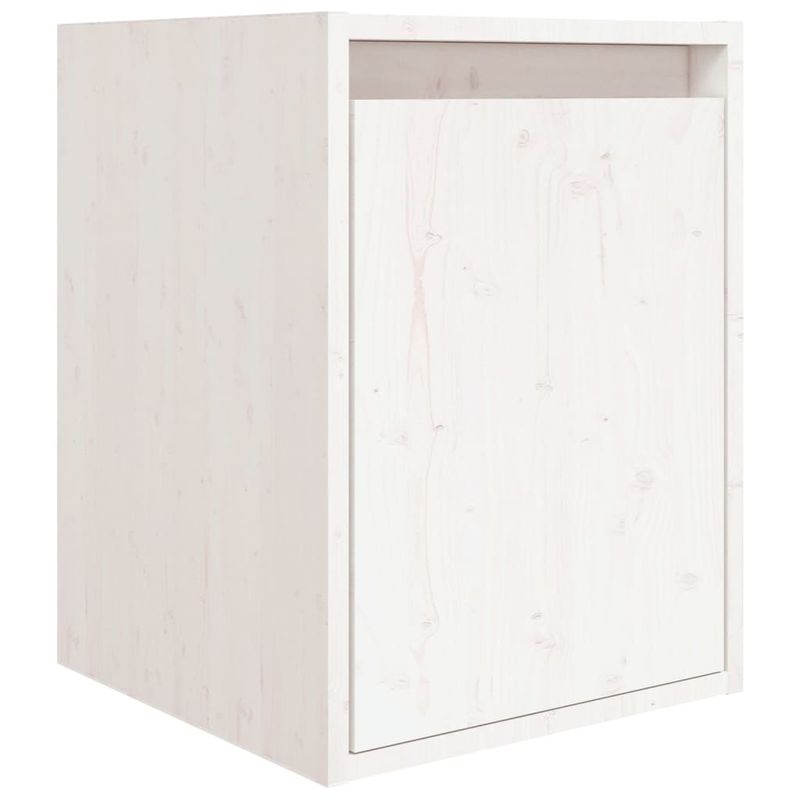 Casa si Gradina - Mobilier - Comode si corpuri - Comode - Comode TV, 8 buc., alb, lemn masiv de pin - Infinity.ro