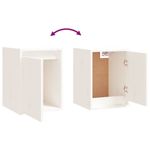 Casa si Gradina - Mobilier - Comode si corpuri - Comode - Comode TV, 8 buc., alb, lemn masiv de pin - Infinity.ro