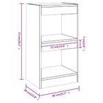 Casa si Gradina - Mobilier - Biblioteci si rafturi - Biblioteci - Biblioteca/Separator camera, stejar fumuriu, 40x30x72 cm - Infinity.ro