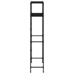 Casa si Gradina - Sanitare - Suporturi si accesorii baie - Suporturi baie - Suport depozitare 2 niveluri masina spalat negru 69x28x143cm - Infinity.ro