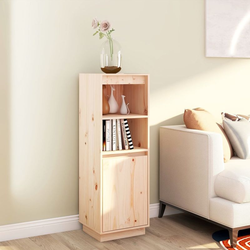 Casa si Gradina - Mobilier - Comode si corpuri - Corpuri bucatarie - Dulap inalt, gri, 37x34x110 cm, lemn masiv de pin - Infinity.ro