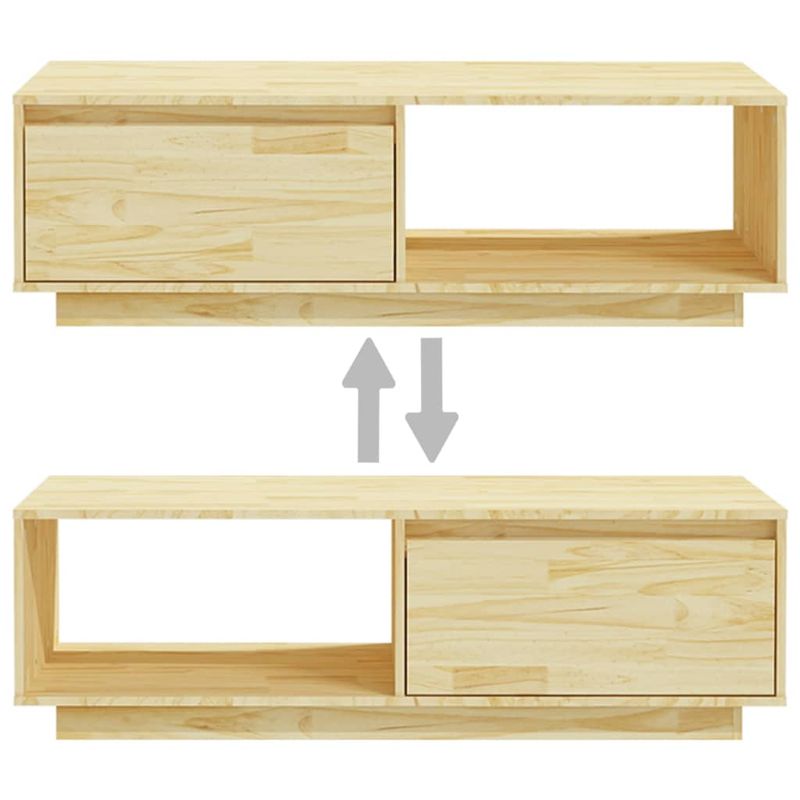 Casa si Gradina - Mobilier - Mese si birouri - Masute de cafea - Masuta de cafea, 110x50x33,5 cm, lemn masiv de pin - Infinity.ro