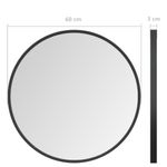 Casa si Gradina - Decoratiuni - Oglinzi - Oglinda de perete, negru, 60 cm - Infinity.ro