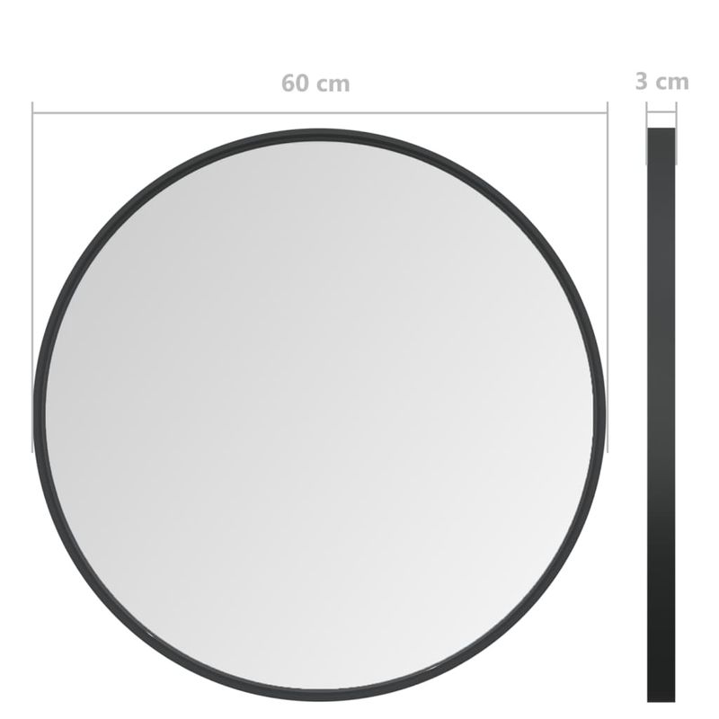 Casa si Gradina - Decoratiuni - Oglinzi - Oglinda de perete, negru, 60 cm - Infinity.ro