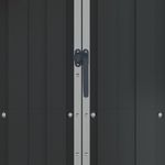 Casa si Gradina - Gradina si terasa - Casute de gradina - Magazie de gradina, antracit, 116x45x175 cm, otel galvanizat - Infinity.ro