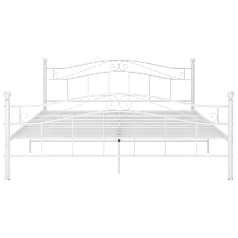 Casa si Gradina - Mobilier - Paturi si accesorii - Paturi - Cadru de pat, alb, 200x200 cm, metal - Infinity.ro