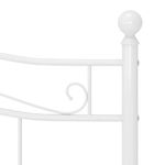 Casa si Gradina - Mobilier - Paturi si accesorii - Paturi - Cadru de pat, alb, 200x200 cm, metal - Infinity.ro