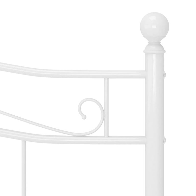 Casa si Gradina - Mobilier - Paturi si accesorii - Paturi - Cadru de pat, alb, 200x200 cm, metal - Infinity.ro