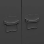 Casa si Gradina - Mobilier - Dulapuri si sifoniere - Sifoniere - Sifonier industrial, negru, 90x50x180 cm, metal - Infinity.ro