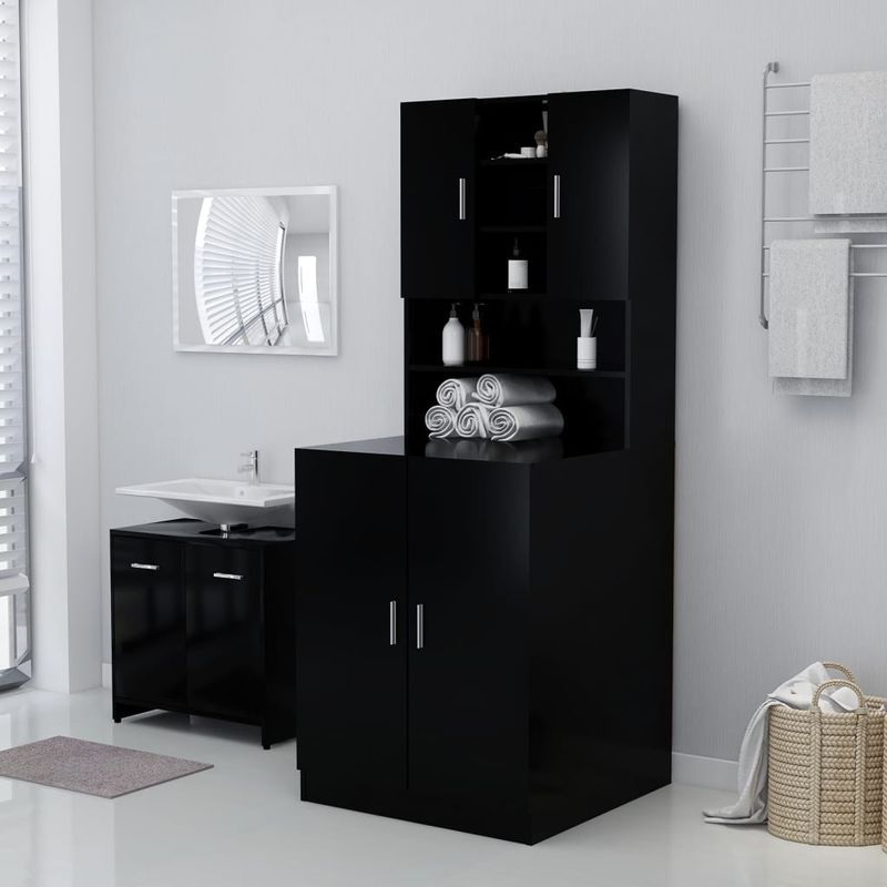 Casa si Gradina - Mobilier - Dulapuri si sifoniere - Dulapuri - Dulap masina de spalat, negru - Infinity.ro