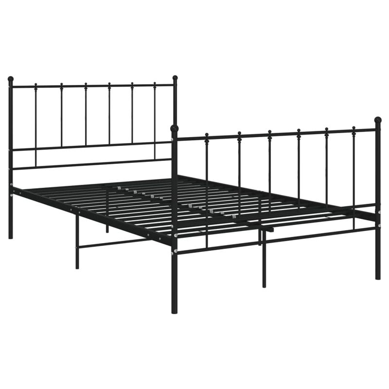 Casa si Gradina - Mobilier - Paturi si accesorii - Paturi - Cadru de pat, negru, 120x200 cm, metal - Infinity.ro