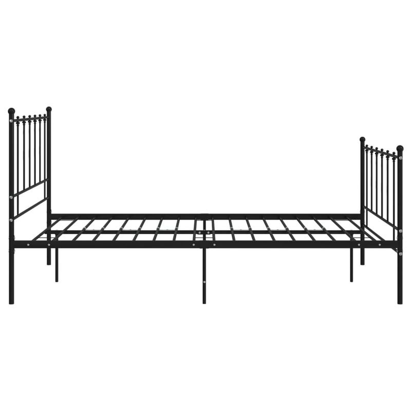 Casa si Gradina - Mobilier - Paturi si accesorii - Paturi - Cadru de pat, negru, 120x200 cm, metal - Infinity.ro