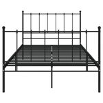 Casa si Gradina - Mobilier - Paturi si accesorii - Paturi - Cadru de pat, negru, 120x200 cm, metal - Infinity.ro