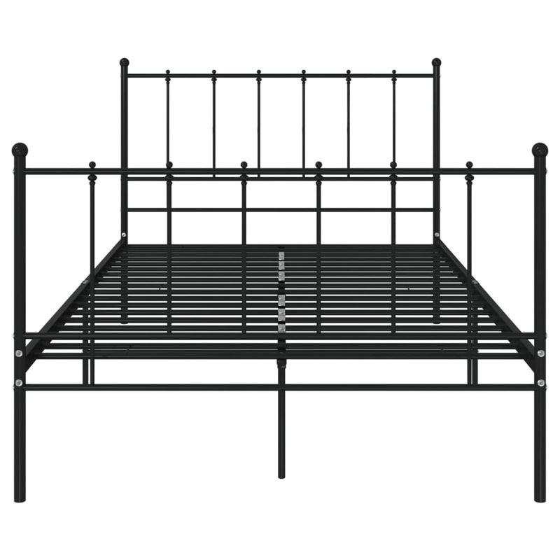 Casa si Gradina - Mobilier - Paturi si accesorii - Paturi - Cadru de pat, negru, 120x200 cm, metal - Infinity.ro