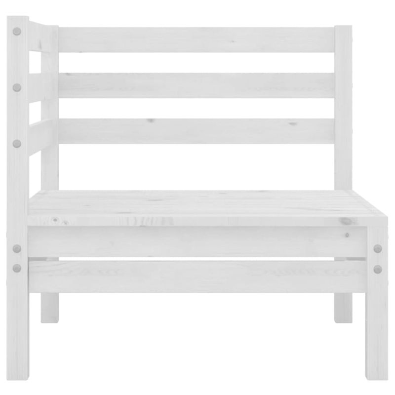 Casa si Gradina - Gradina si terasa - Mobilier exterior - Seturi mobila gradina - Set mobilier de gradina, 4 piese, alb, lemn masiv de pin - Infinity.ro